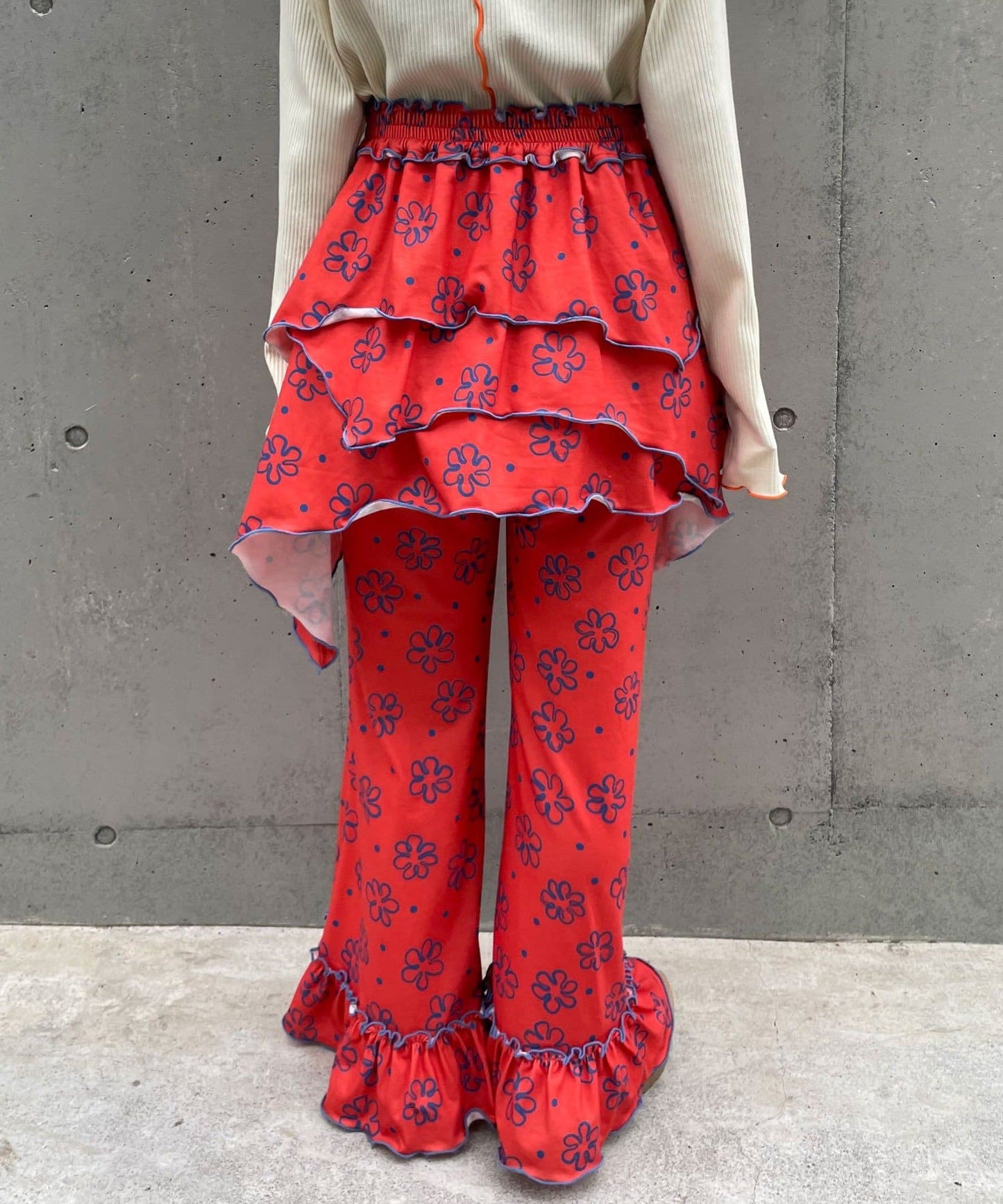 HELLO.SANFRANCISCO 不對稱半身裙+喇叭褲SET - Image 46