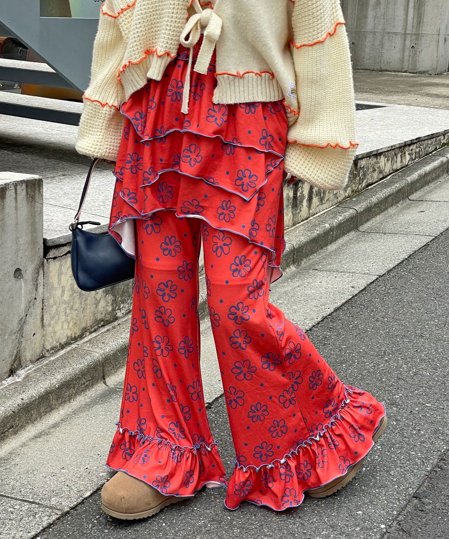 HELLO.SANFRANCISCO 不對稱半身裙+喇叭褲SET - Image 29