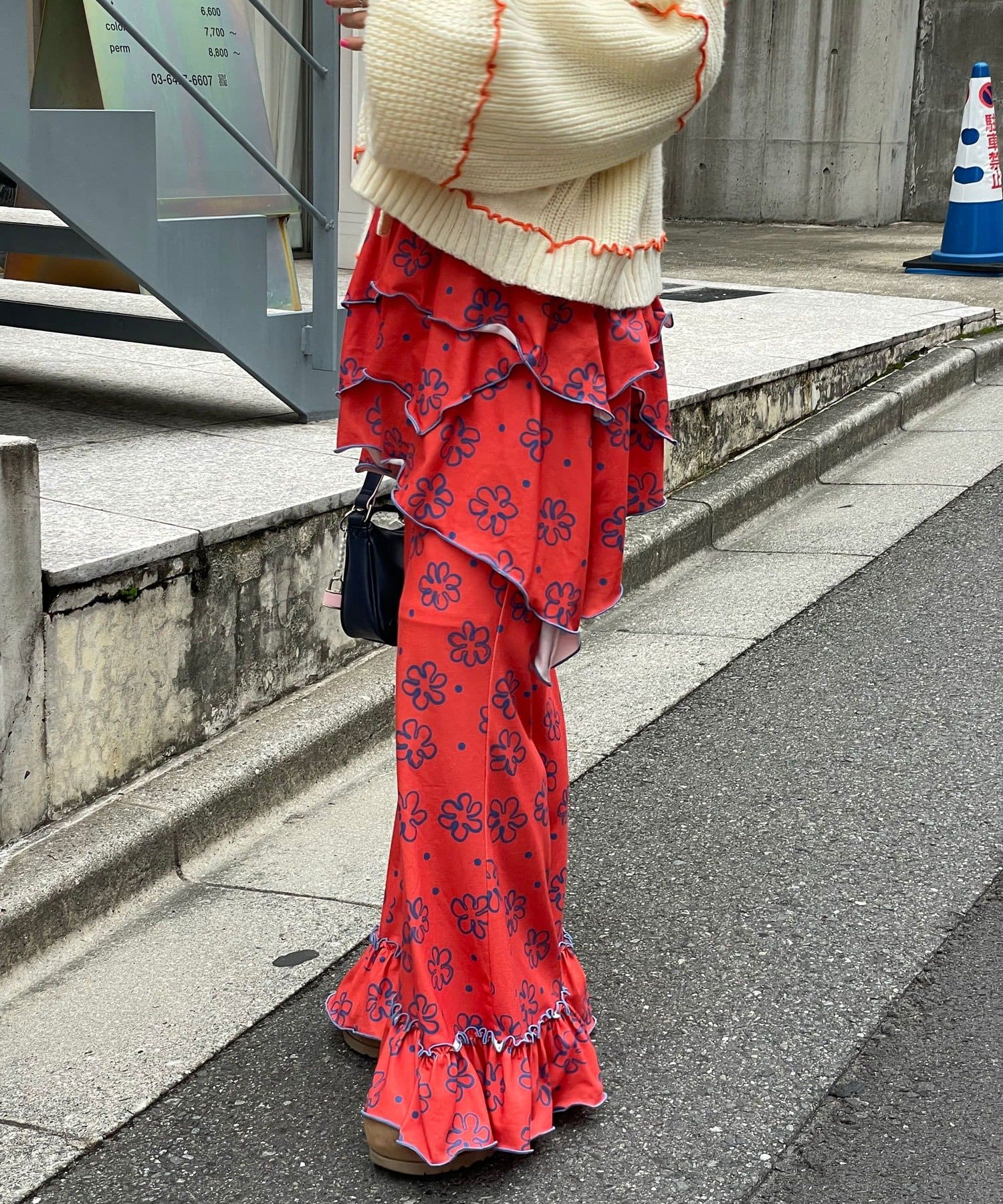 HELLO.SANFRANCISCO 不對稱半身裙+喇叭褲SET - Image 30