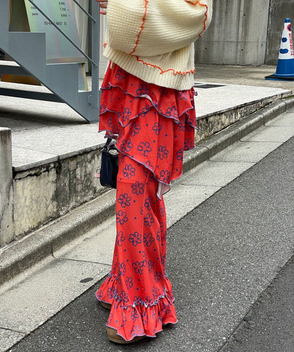 HELLO.SANFRANCISCO 不對稱半身裙+喇叭褲SET - Image 30