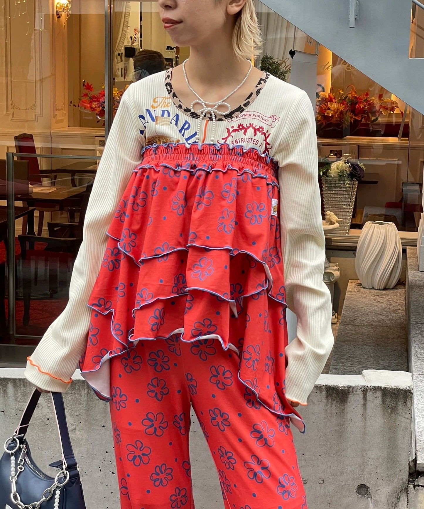 HELLO.SANFRANCISCO 不對稱半身裙+喇叭褲SET - Image 33