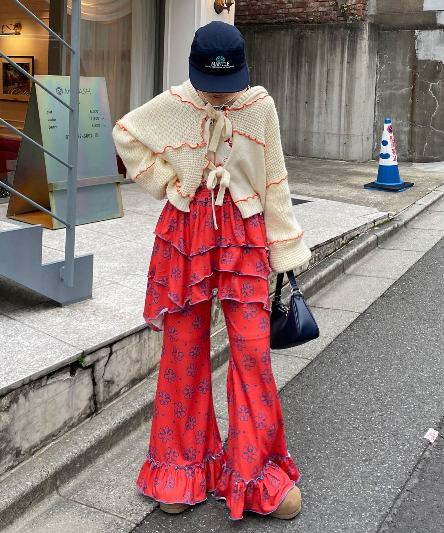 HELLO.SANFRANCISCO 不對稱半身裙+喇叭褲SET - Image 35