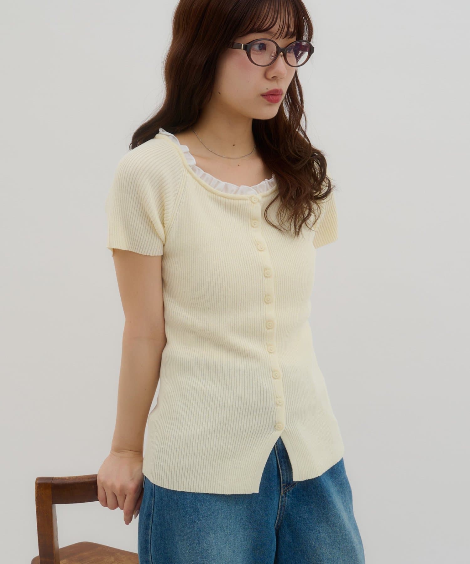 umm.By Discoat ruffled collar pullover - Image 2