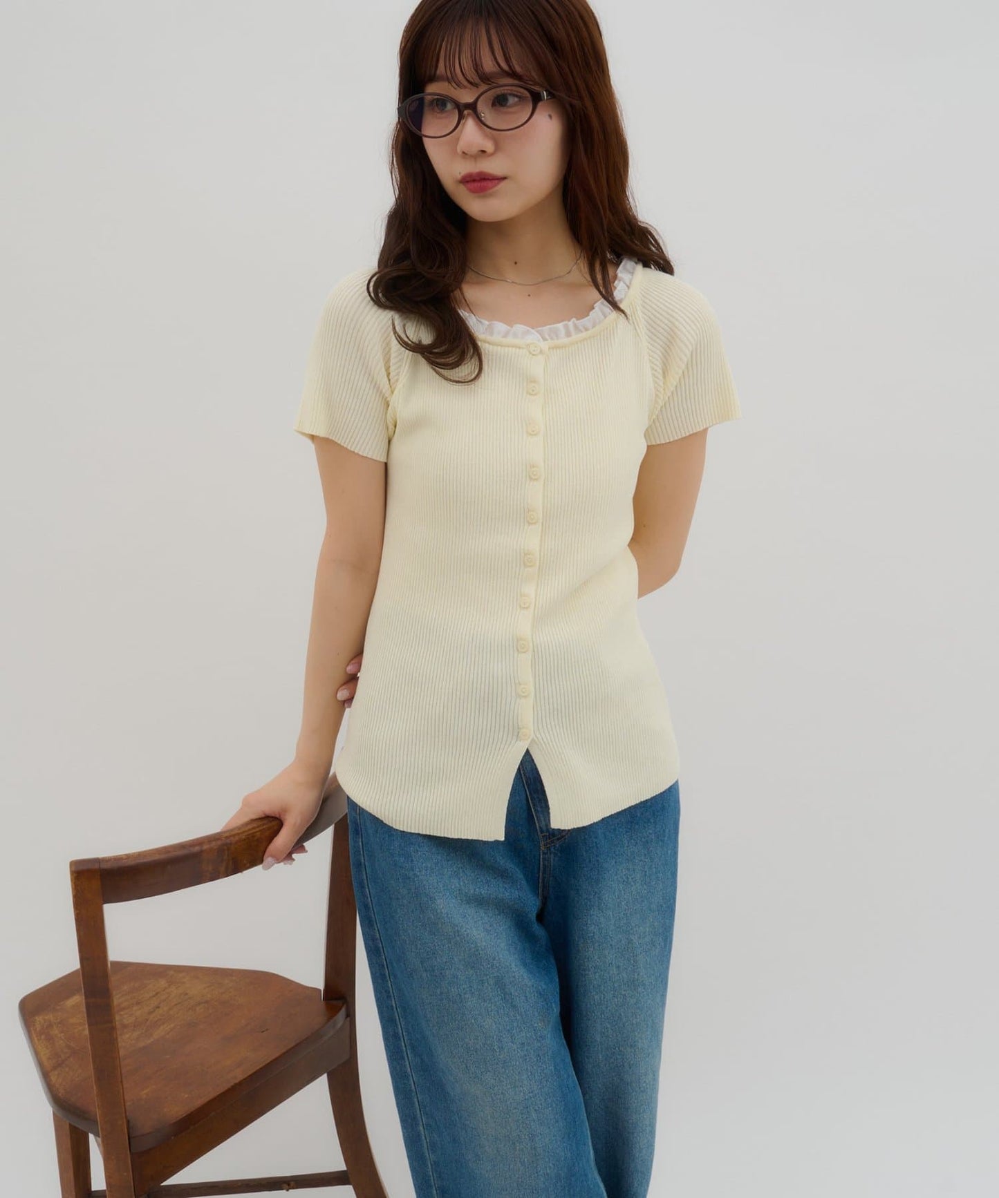 umm.By Discoat ruffled collar pullover - Image 7