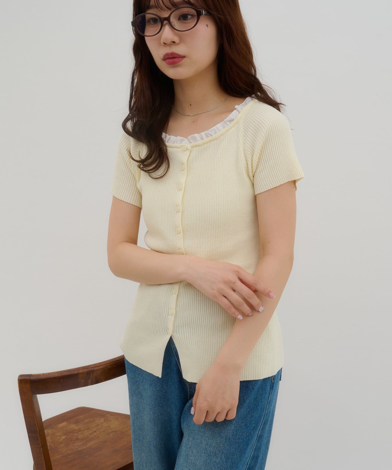 umm.By Discoat ruffled collar pullover - Image 12