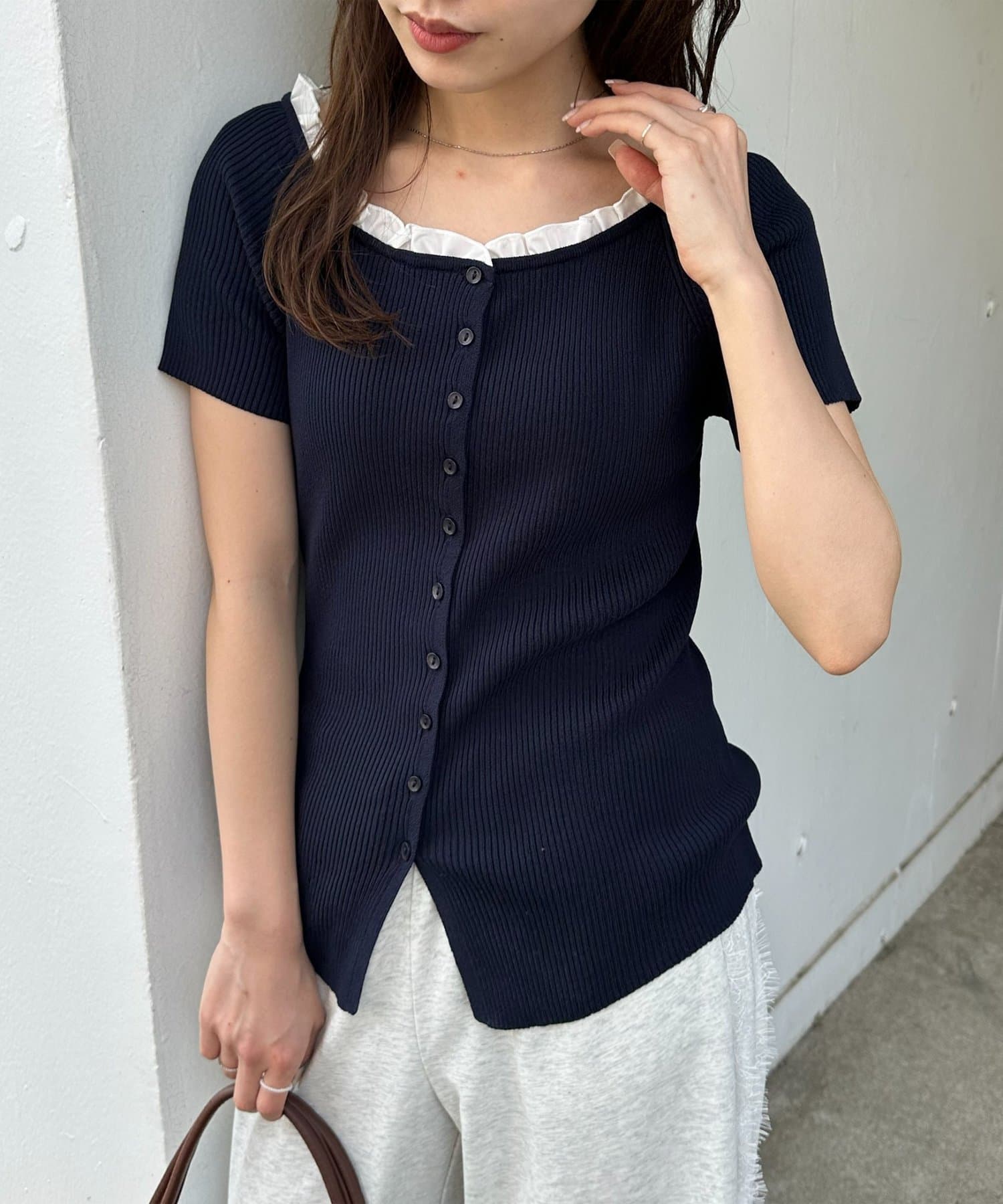 umm.By Discoat ruffled collar pullover - Image 1