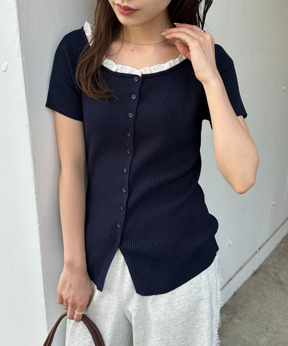 umm.By Discoat ruffled collar pullover - Image 1