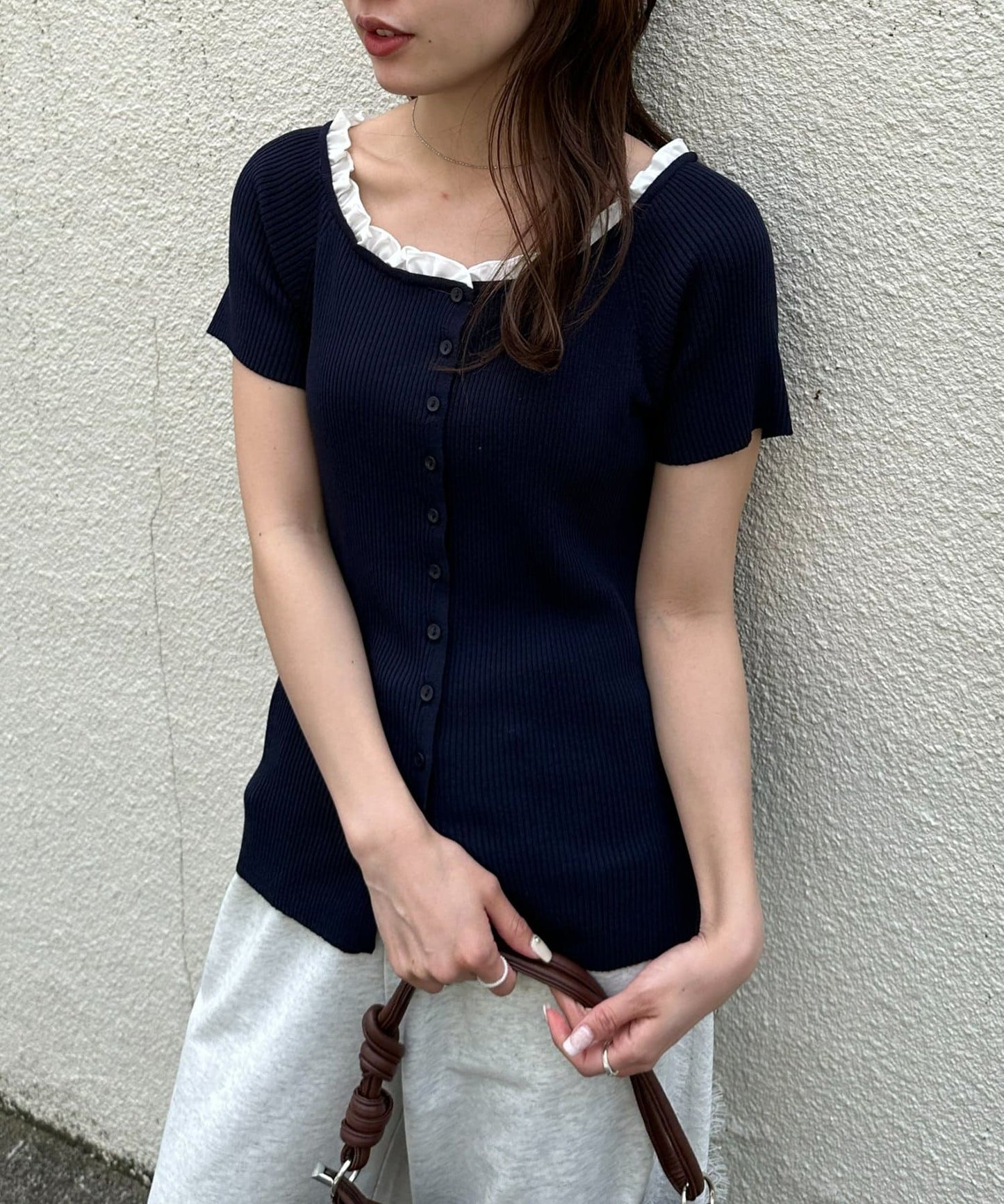 umm.By Discoat ruffled collar pullover - Image 14