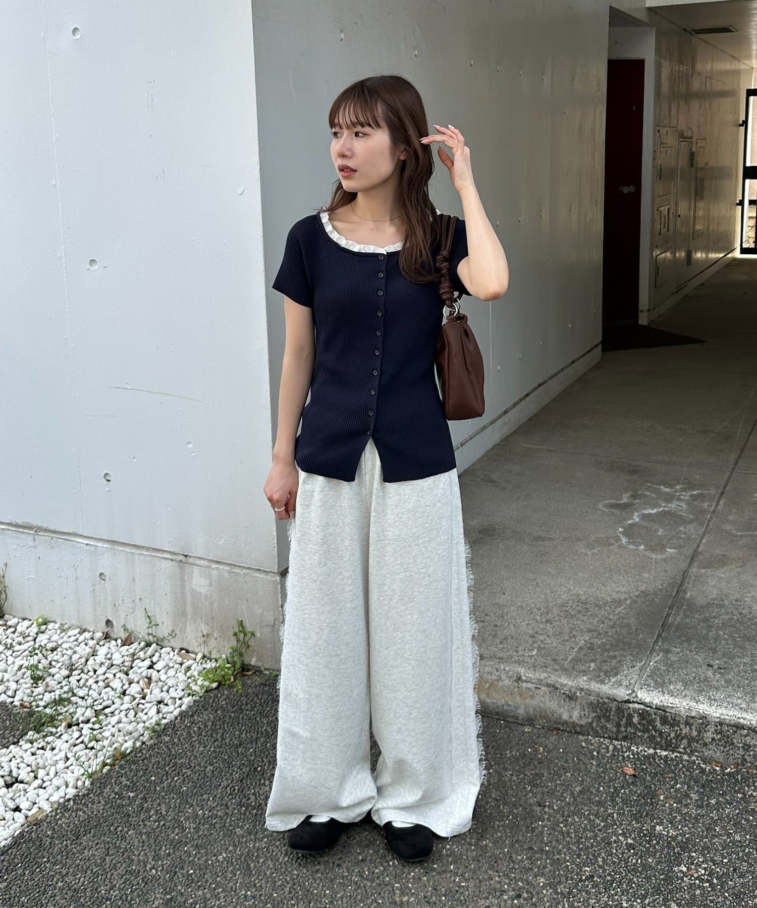 umm.By Discoat ruffled collar pullover - Image 16