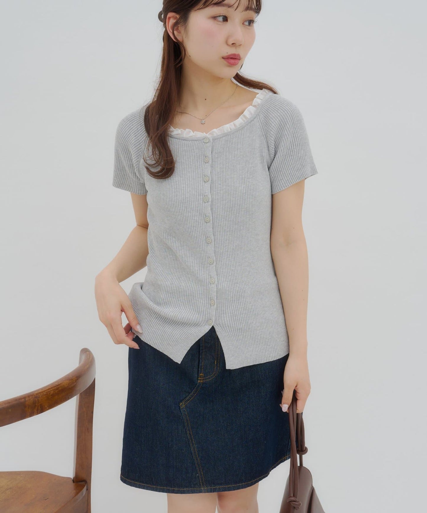 umm.By Discoat ruffled collar pullover - Image 4