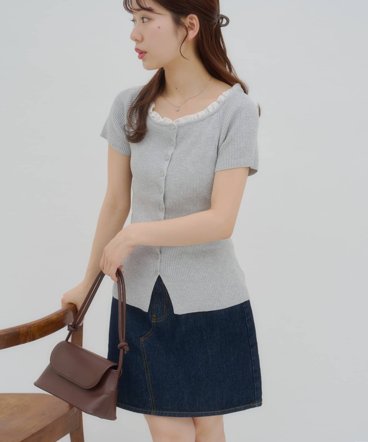 umm.By Discoat ruffled collar pullover - Image 22