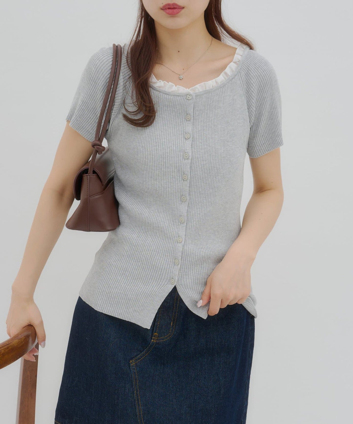 umm.By Discoat ruffled collar pullover - Image 23