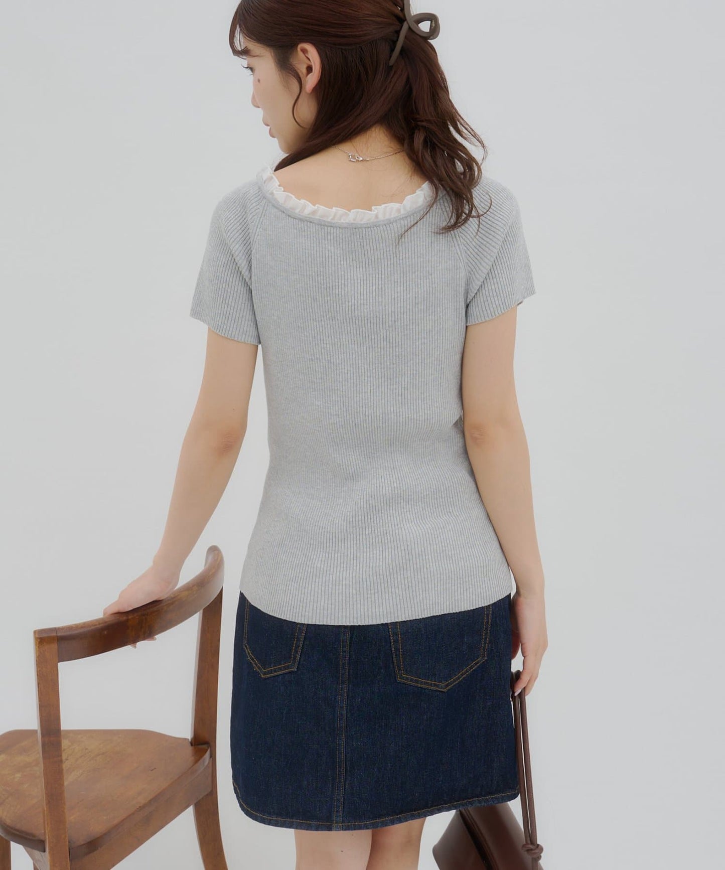 umm.By Discoat ruffled collar pullover - Image 24