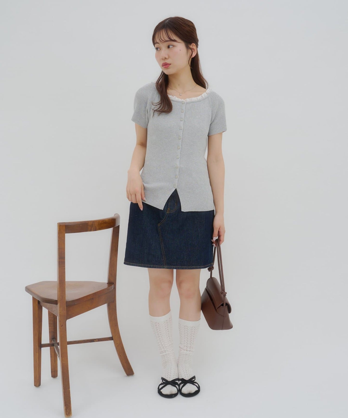 umm.By Discoat ruffled collar pullover - Image 26