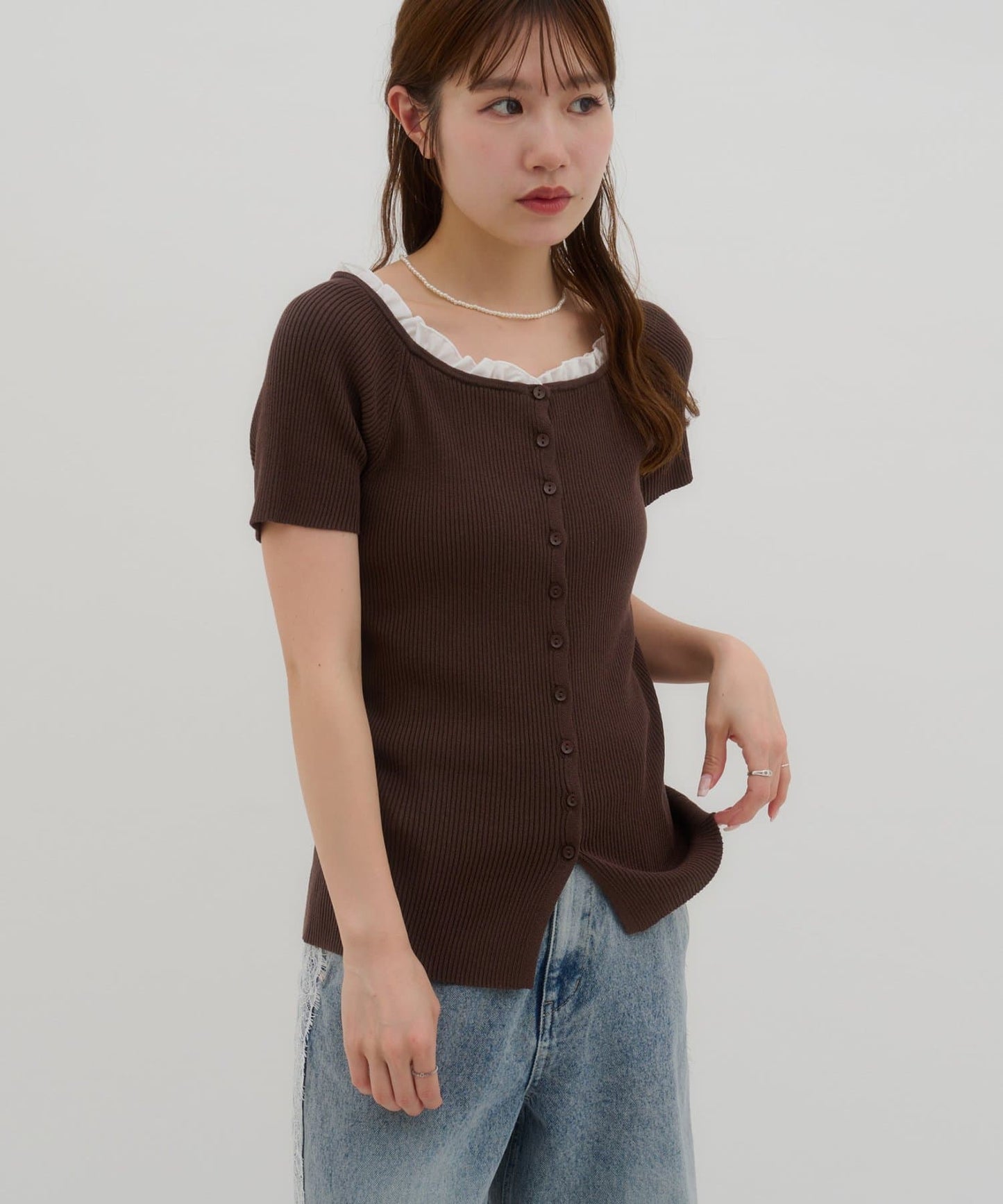 umm.By Discoat ruffled collar pullover - Image 32