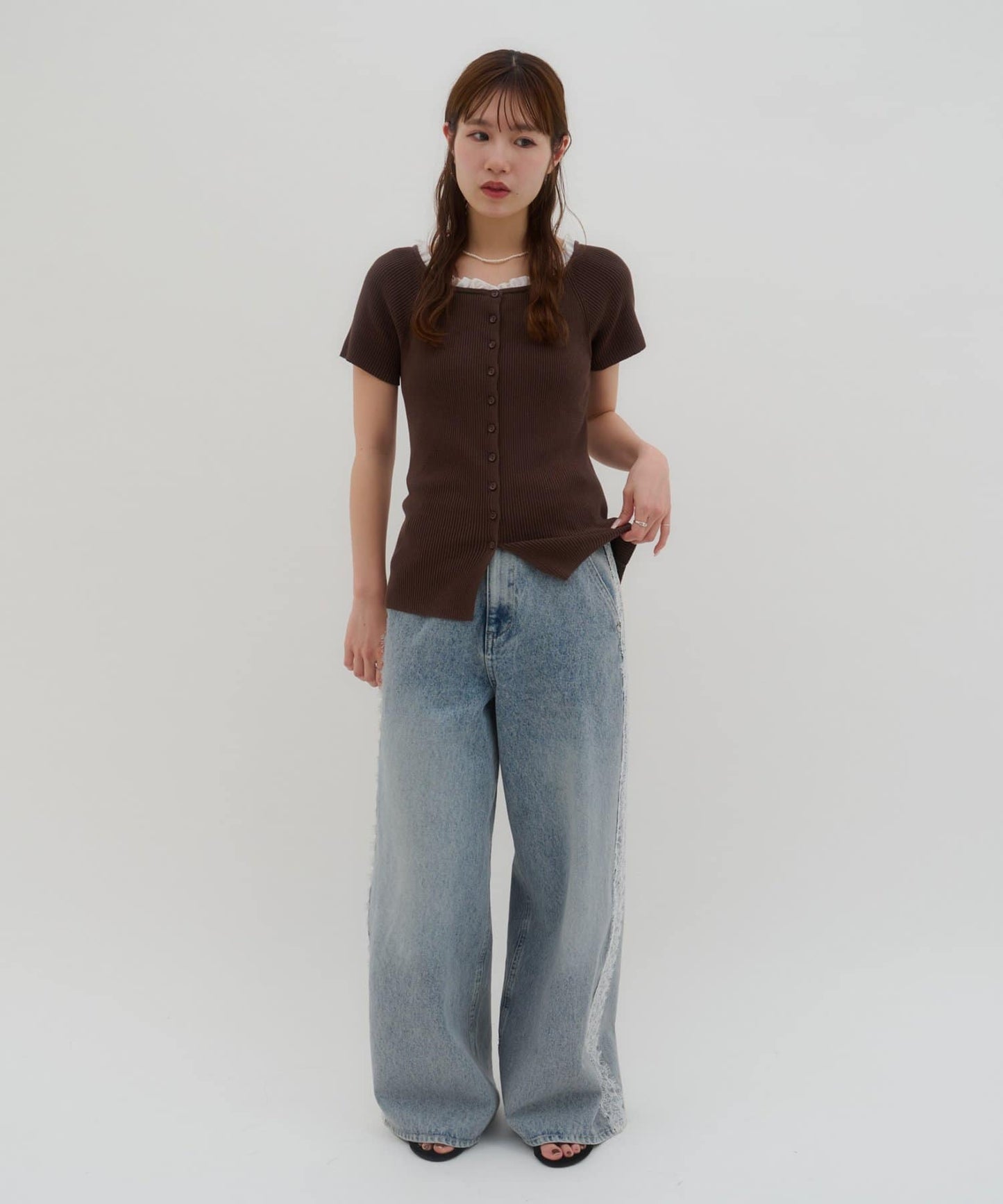 umm.By Discoat ruffled collar pullover - Image 33
