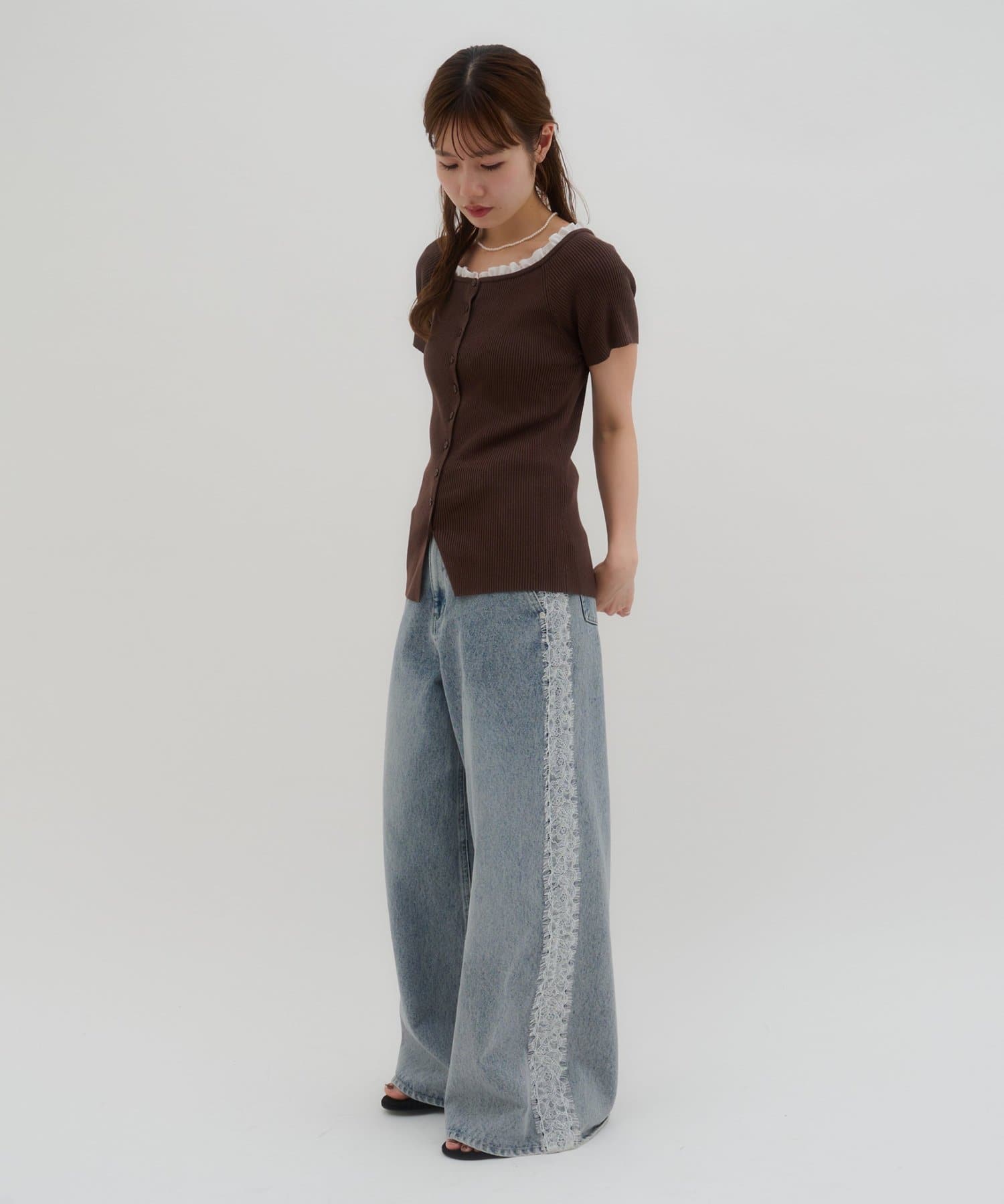 umm.By Discoat ruffled collar pullover - Image 34