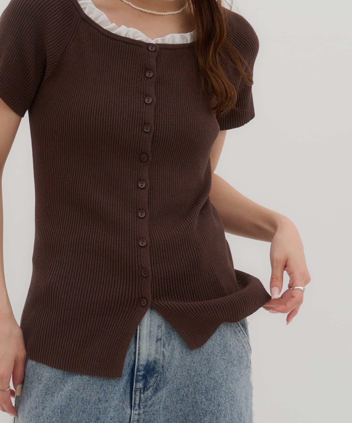 umm.By Discoat ruffled collar pullover - Image 37