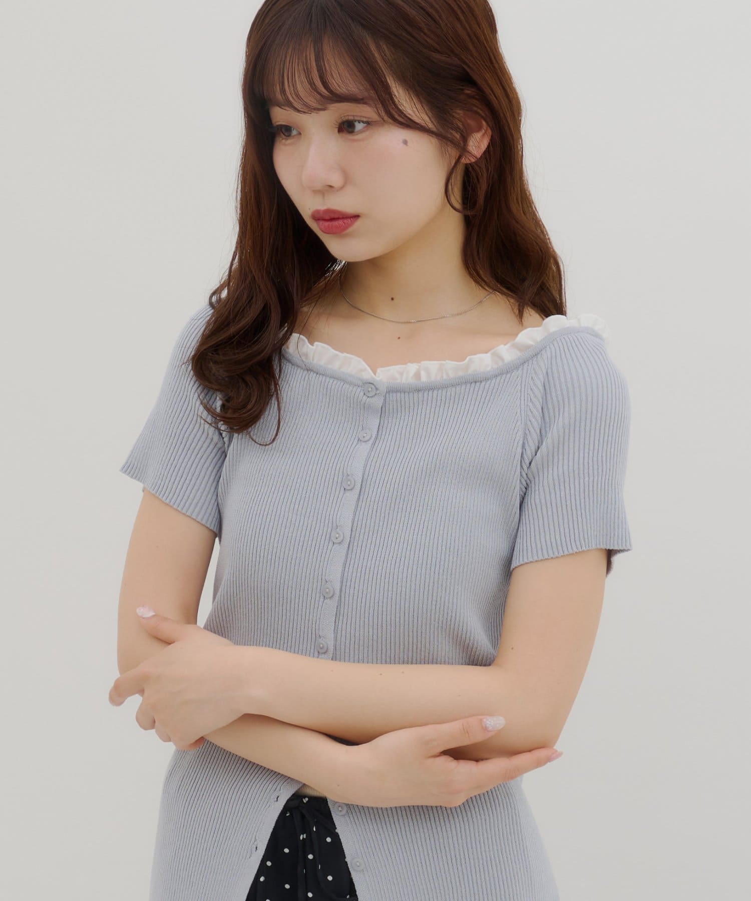 umm.By Discoat ruffled collar pullover - Image 6