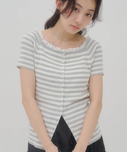 umm.By Discoat ruffled collar pullover - Image 3
