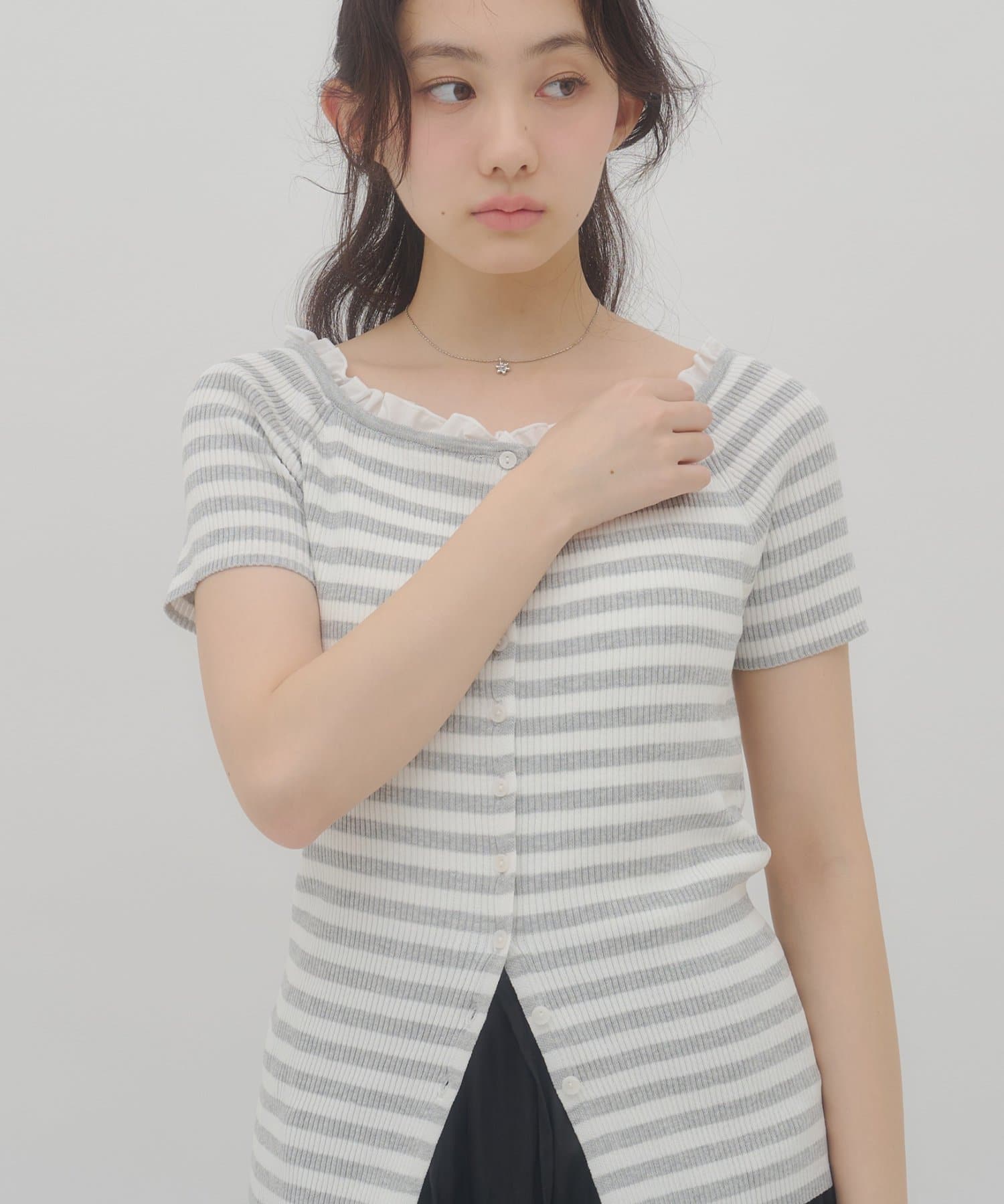 umm.By Discoat ruffled collar pullover - Image 58