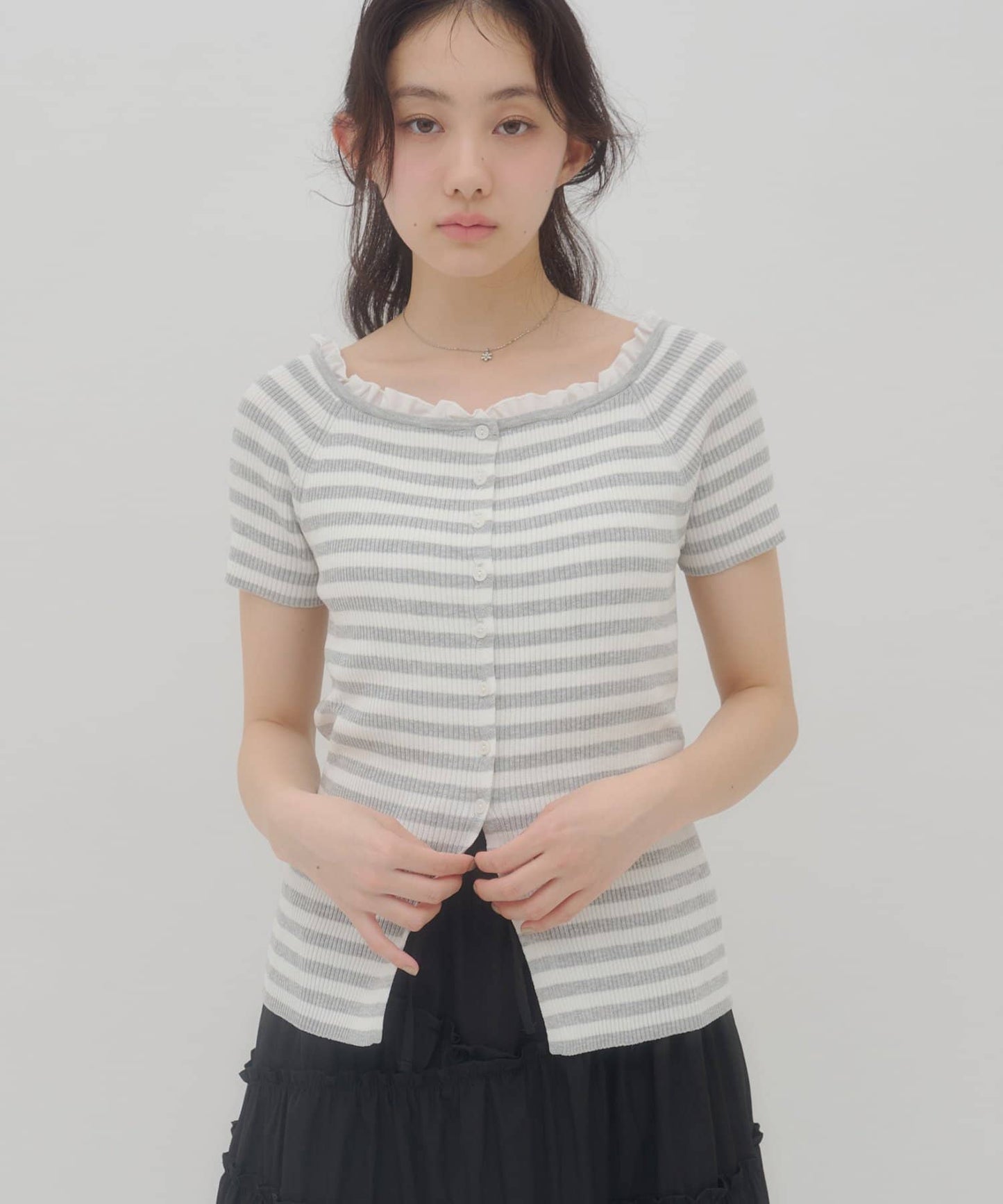 umm.By Discoat ruffled collar pullover - Image 49