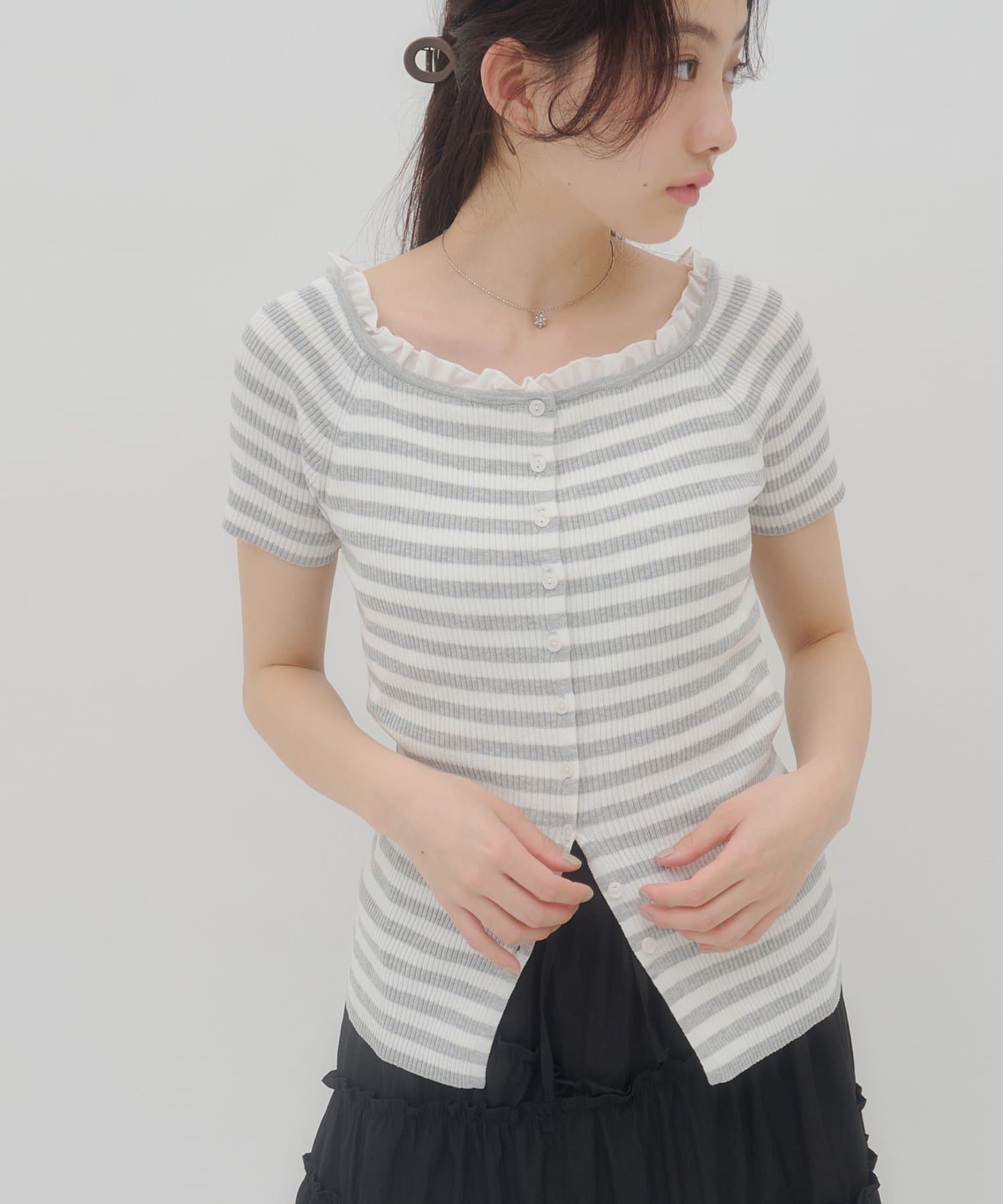umm.By Discoat ruffled collar pullover - Image 55