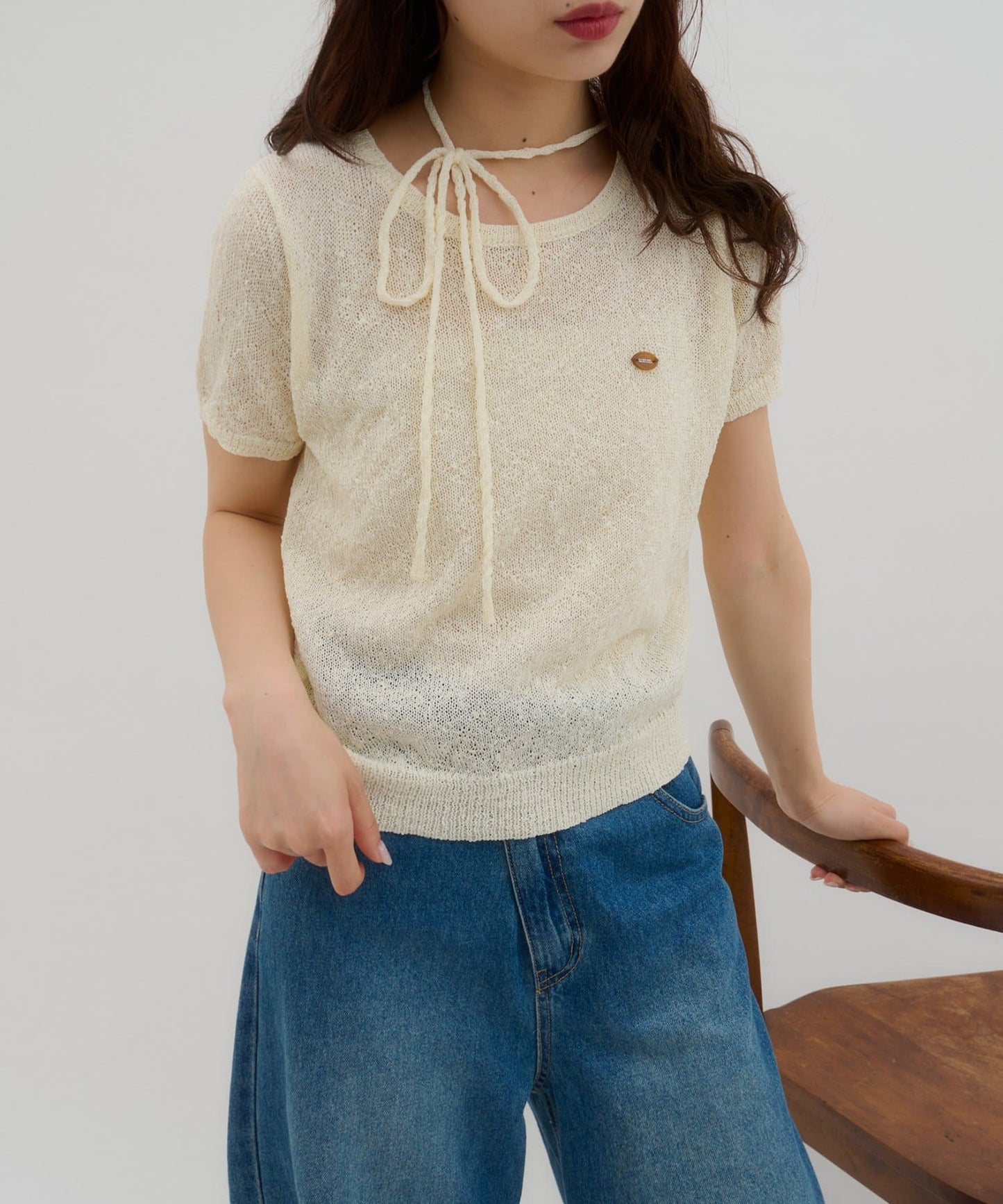 umm. By Discoat 短袖 pullover with choker - Image 6