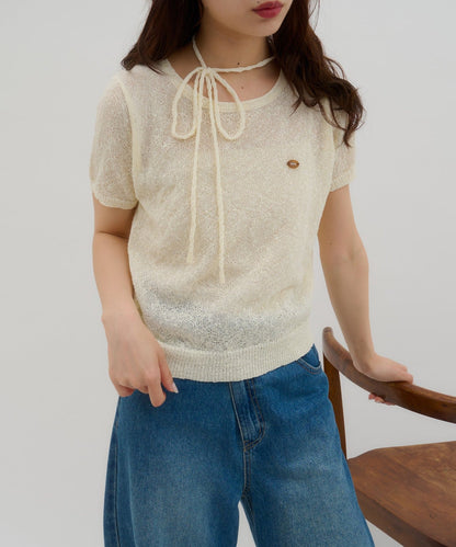 umm. By Discoat 短袖 pullover with choker - Image 6