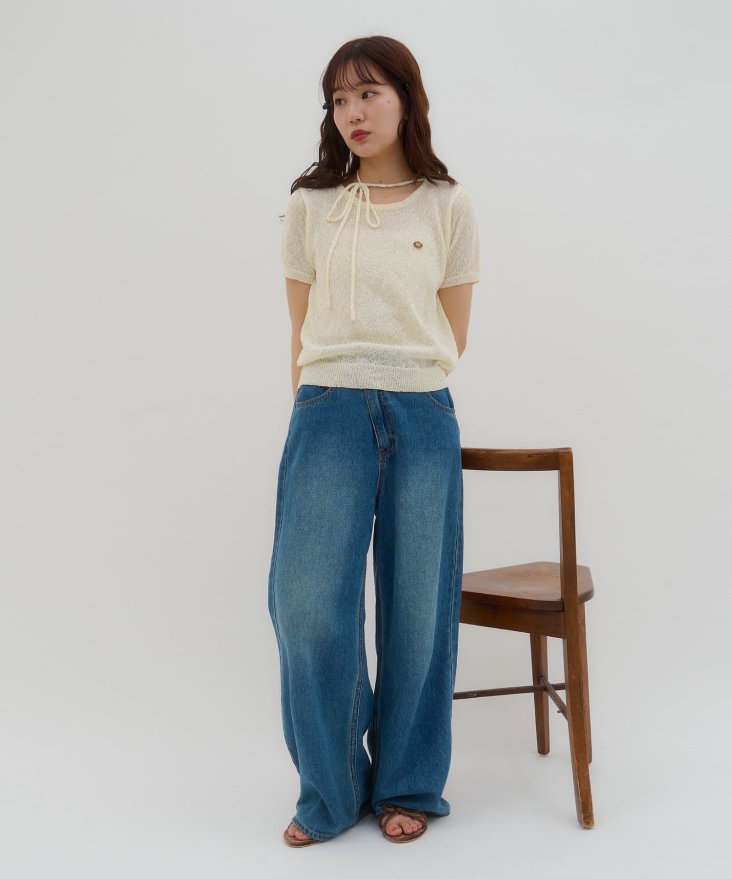 umm. By Discoat 短袖 pullover with choker - Image 8