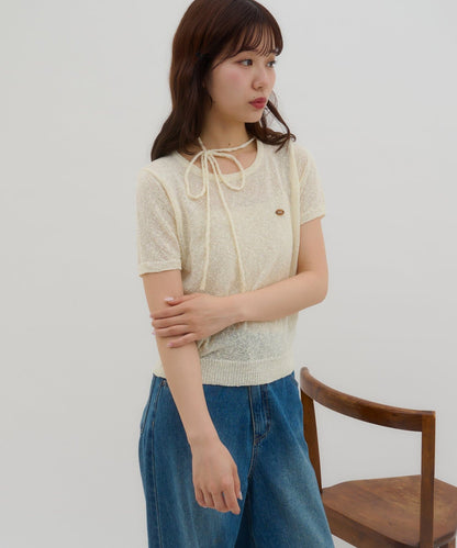umm. By Discoat 短袖 pullover with choker - Image 10