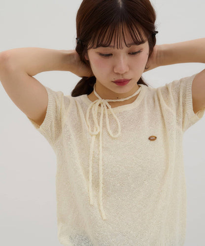 umm. By Discoat 短袖 pullover with choker - Image 12