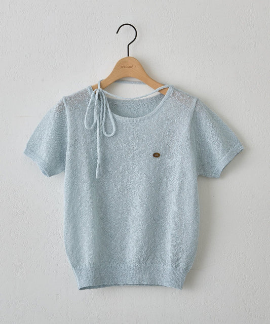 umm. By Discoat 短袖 pullover with choker - Image 1