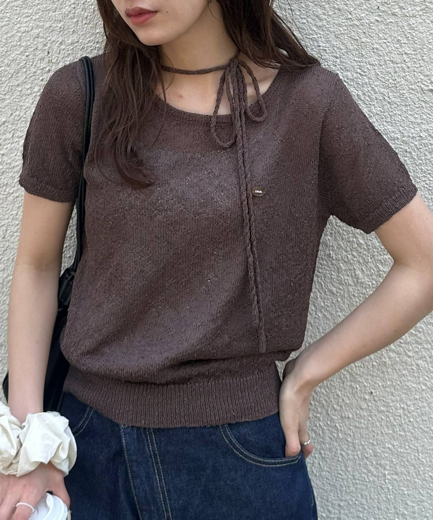 umm. By Discoat 短袖 pullover with choker - Image 3