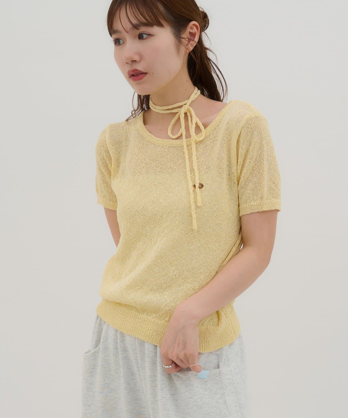 umm. By Discoat 短袖 pullover with choker - Image 4