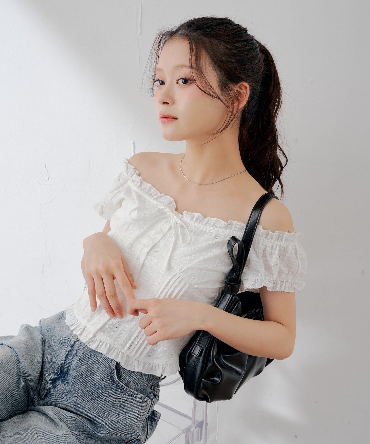 [Set Fair Item #4] CHICO Cotton lace sleeveless blouse - Image 1