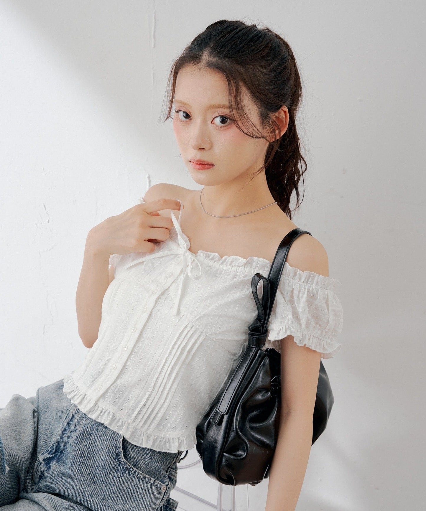 [Set Fair Item #4] CHICO Cotton lace sleeveless blouse - Image 5