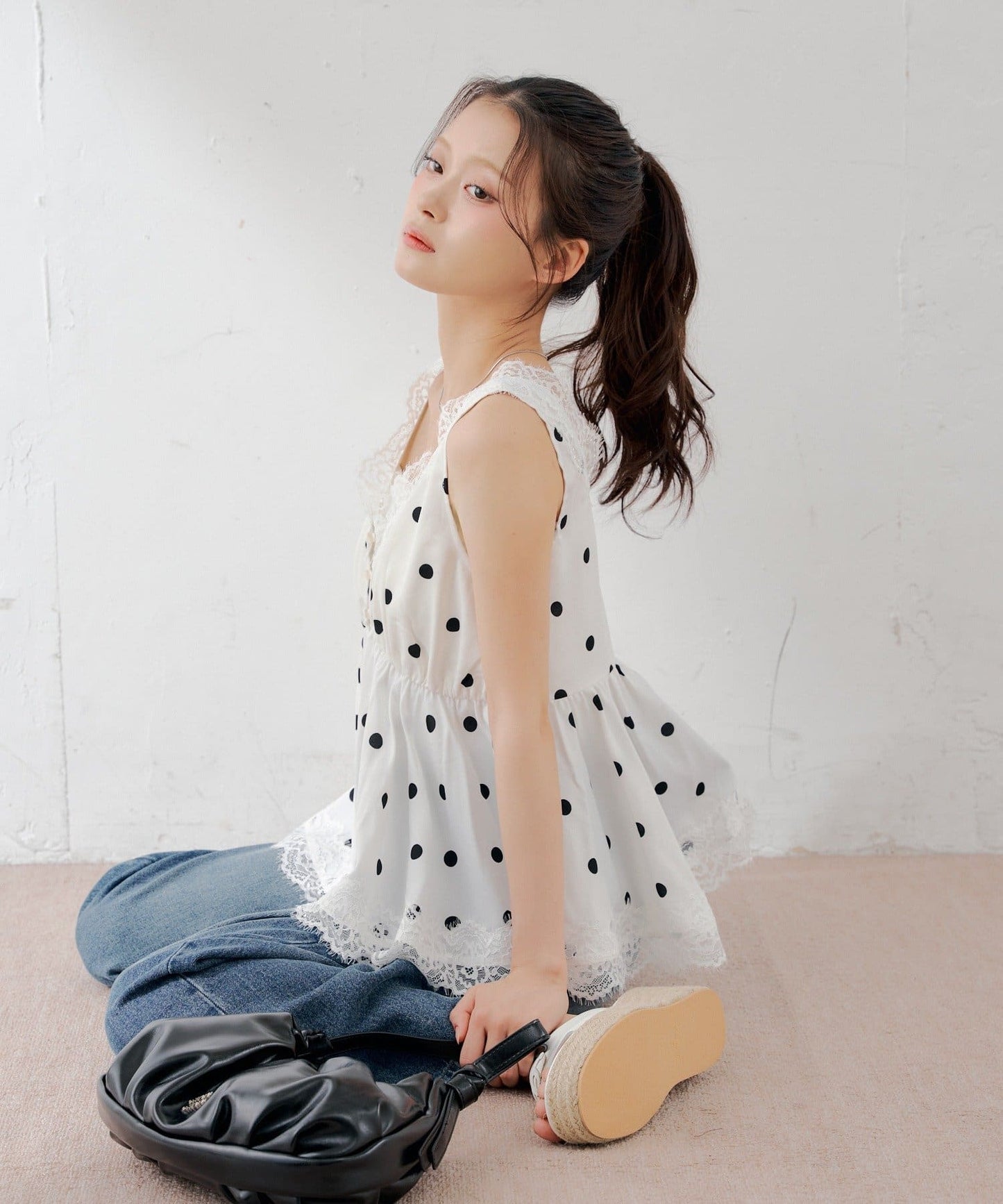 [Set Fair Item #3] CHICO Peplum Lingerie Blouse - Image 4