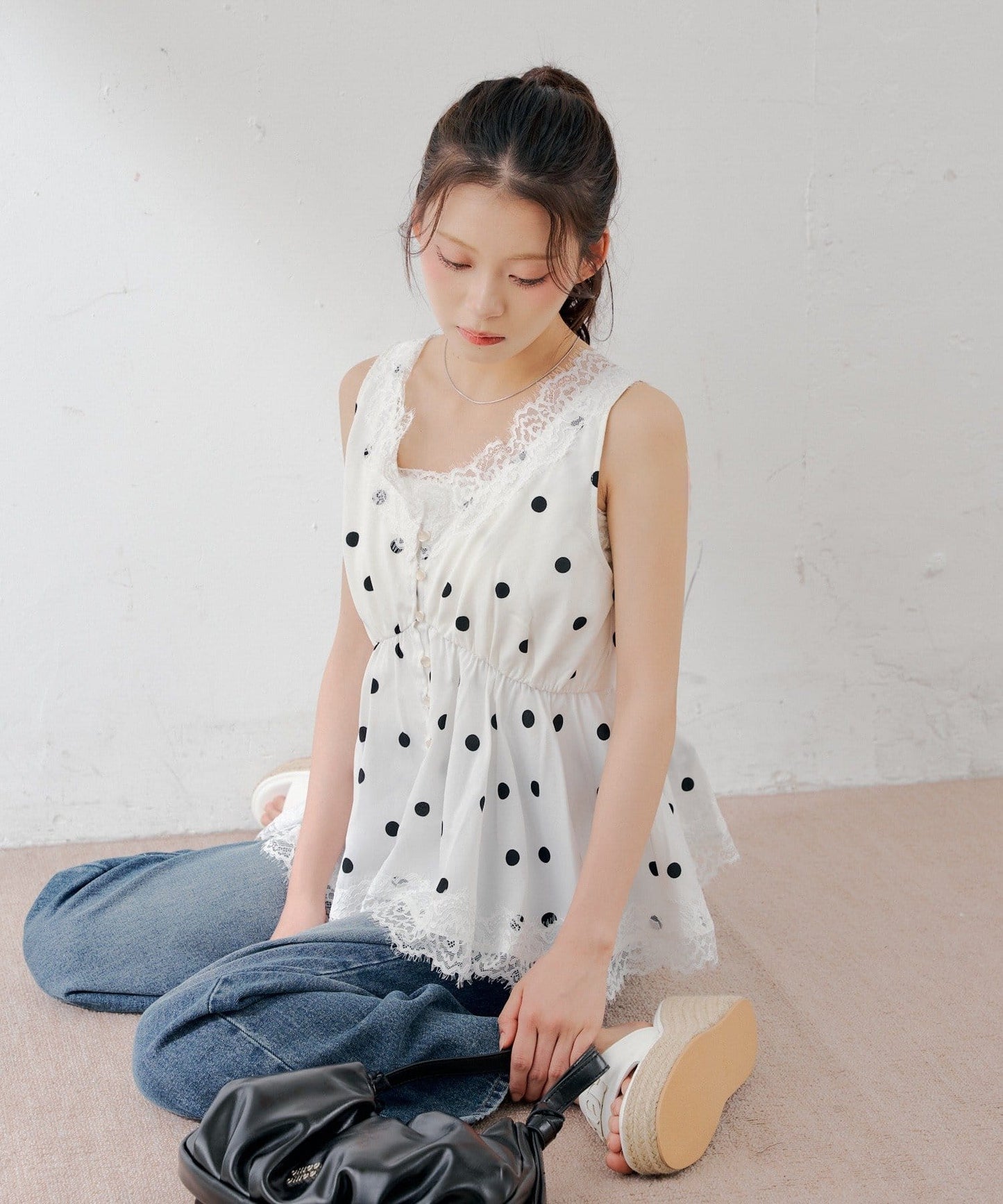 [Set Fair Item #3] CHICO Peplum Lingerie Blouse - Image 5