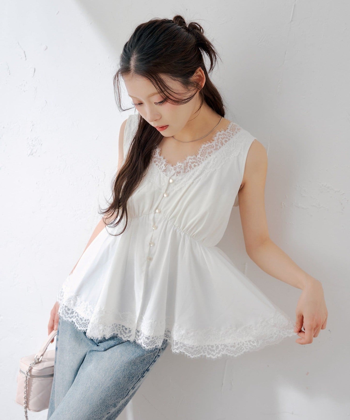 [Set Fair Item #3] CHICO Peplum Lingerie Blouse - Image 7