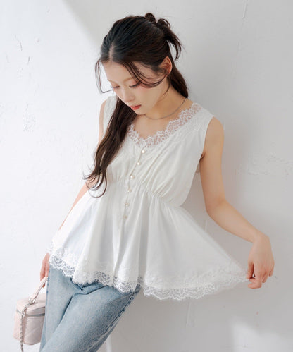 [Set Fair Item #3] CHICO Peplum Lingerie Blouse - Image 7