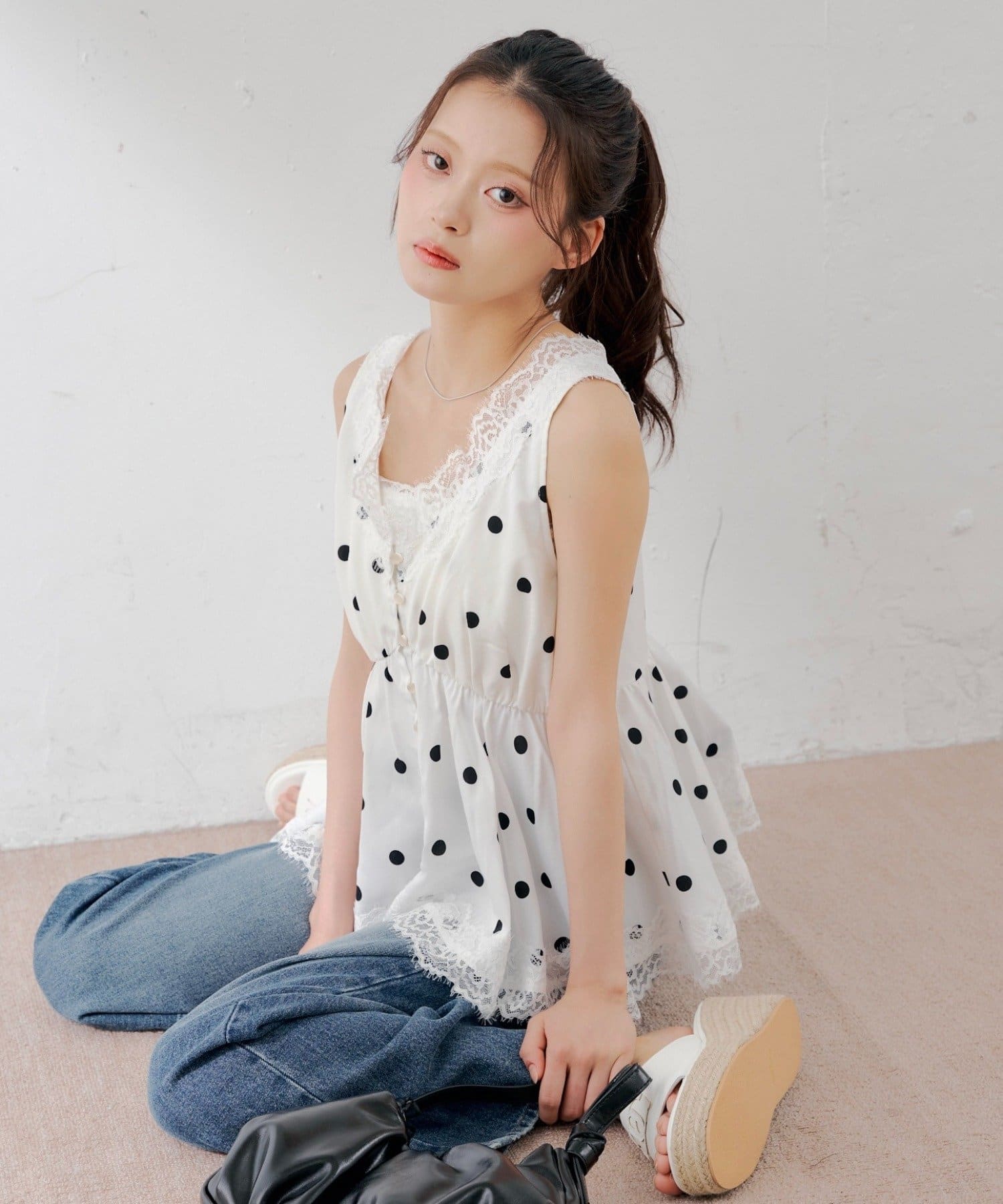 [Set Fair Item #3] CHICO Peplum Lingerie Blouse - Image 2