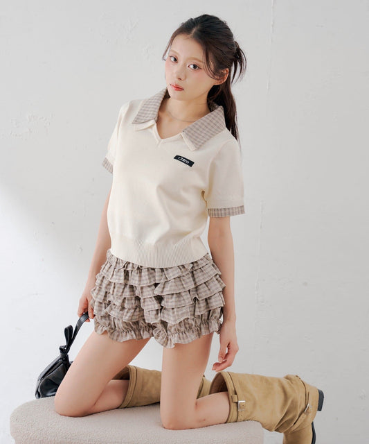 [Set Fair Item #2] CHICO 短袖V領Top - Image 1