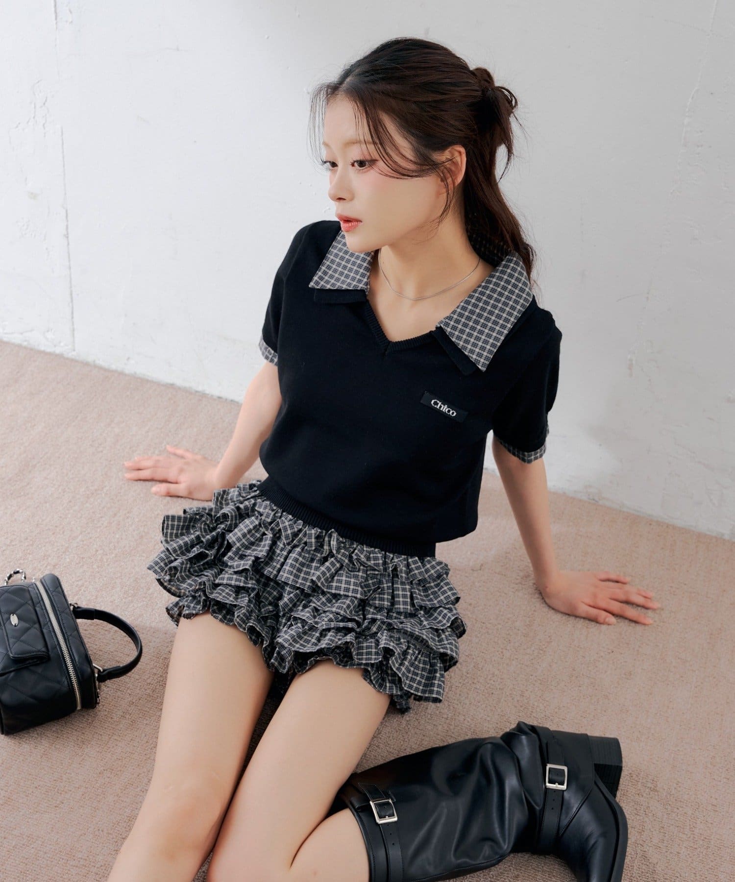[Set Fair Item #2] CHICO 短袖V領Top - Image 6
