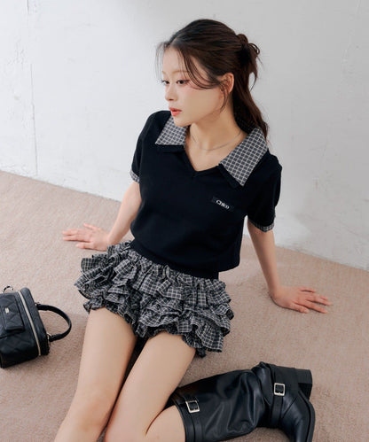 [Set Fair Item #2] CHICO 短袖V領Top - Image 6
