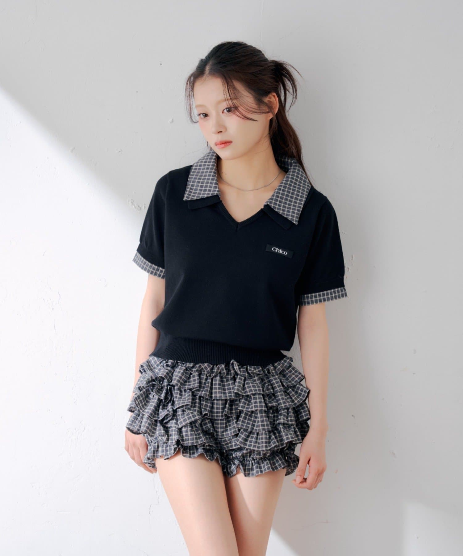 [Set Fair Item #2] CHICO 短袖V領Top - Image 7