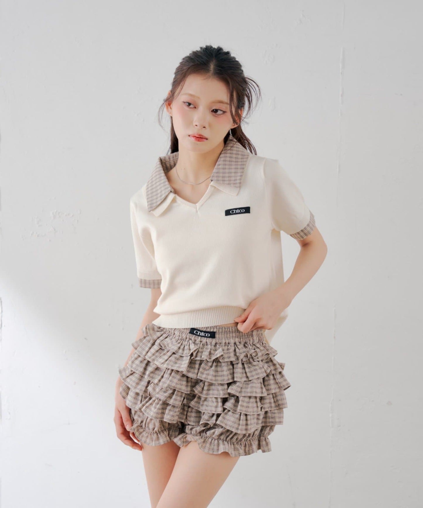 [Set Fair Item #2] CHICO 短袖V領Top - Image 8