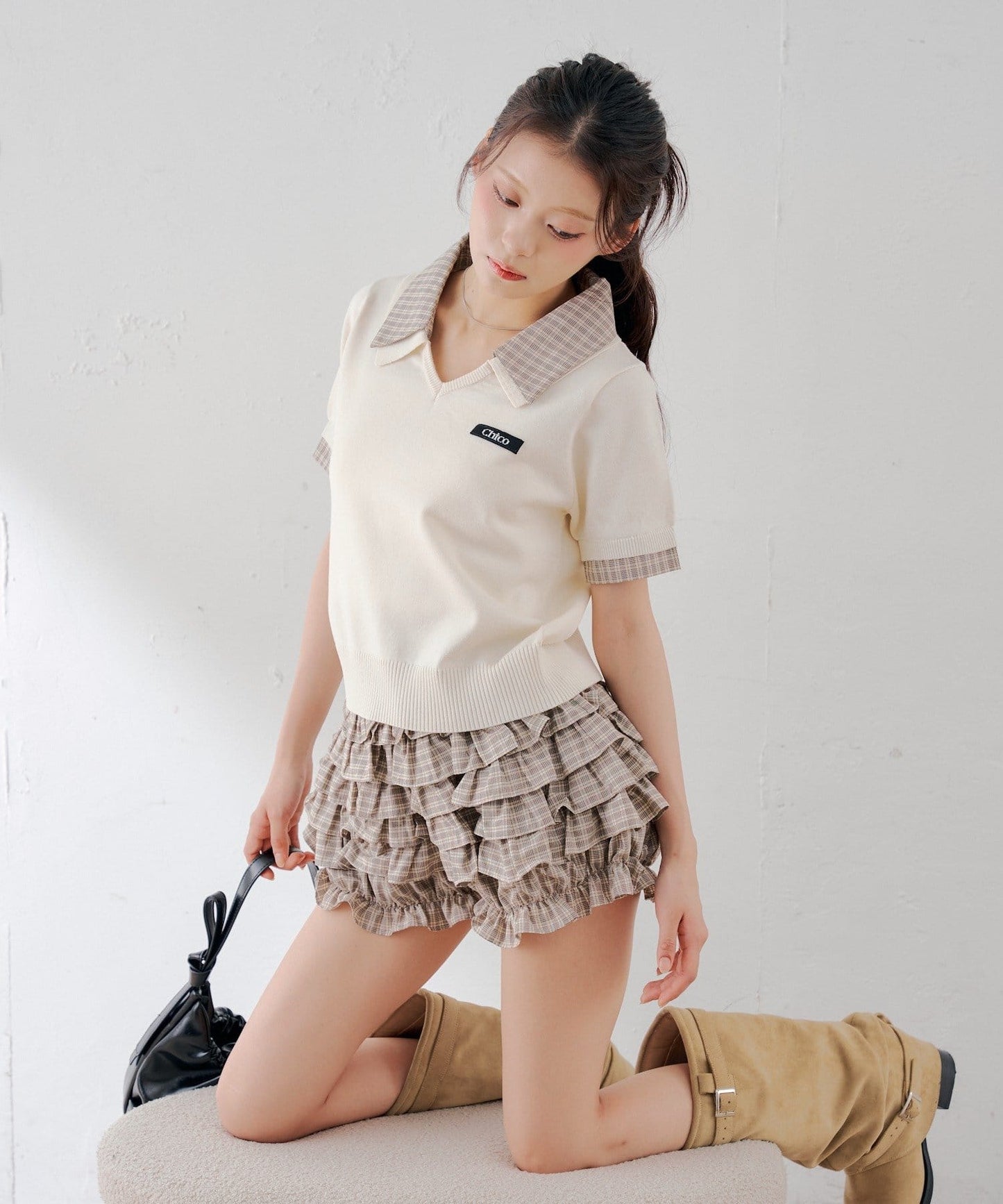 [Set Fair Item #2] CHICO 短袖V領Top - Image 9