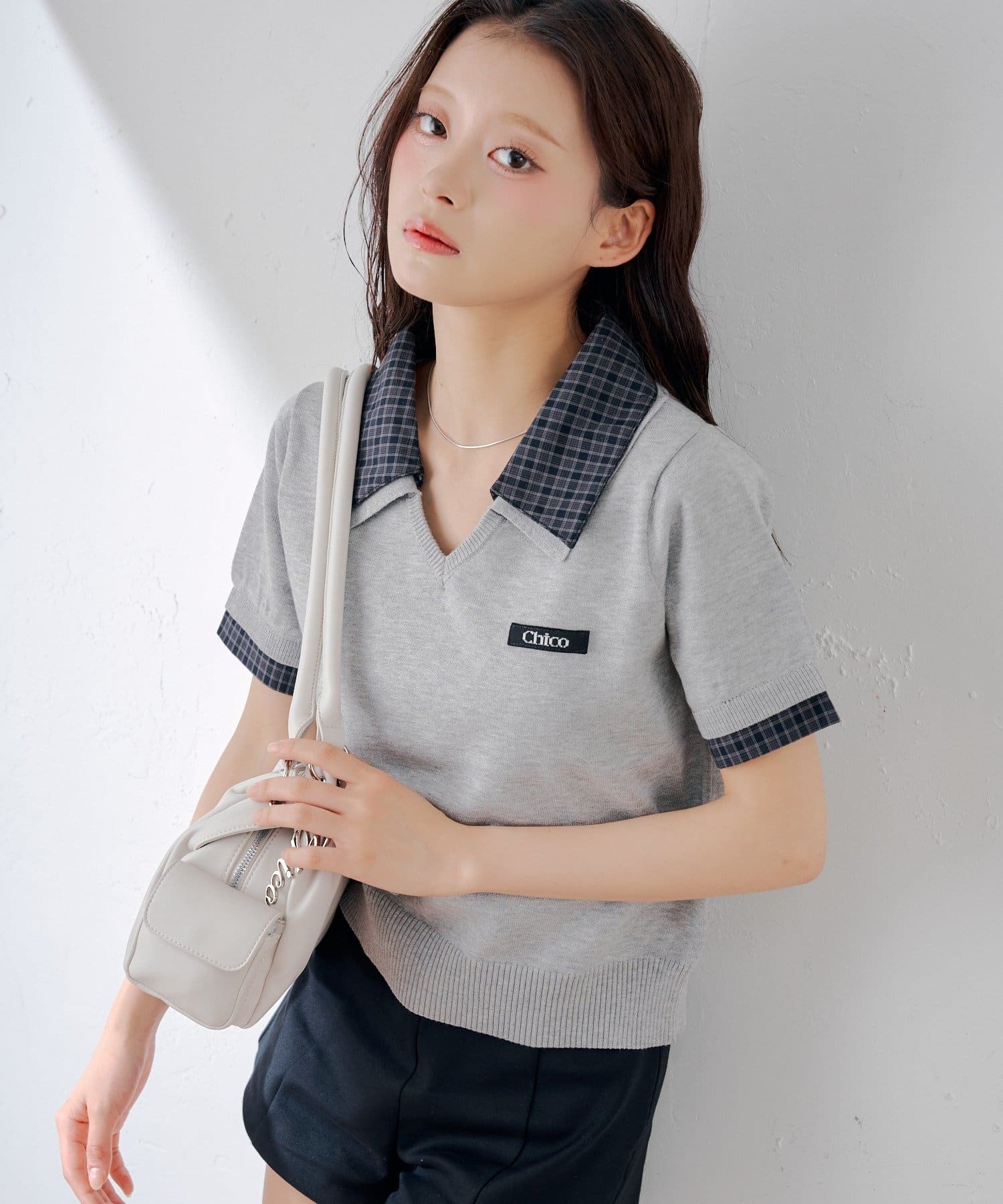 [Set Fair Item #2] CHICO 短袖V領Top - Image 4
