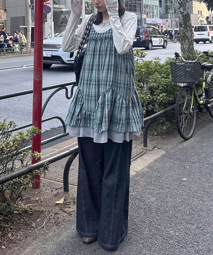 CIAOPANIC 復古格紋吊帶ops - Image 10